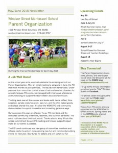 May-June 2015 WSMS PO Newsletter