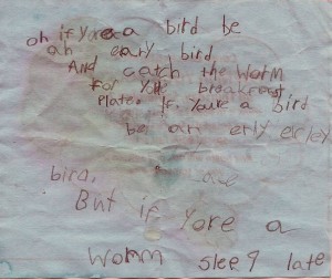 be an early bird poem